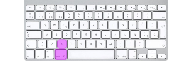 cmd-x