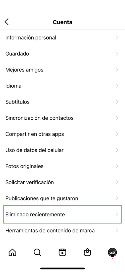 Eliminados - Restaurar Posts